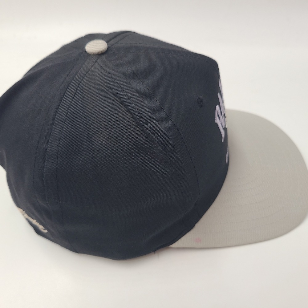 Vintage Los Angeles Raiders Hat Snapback AJD Black Gray NFL Football 80s 90s Men - Picture 8 of 13